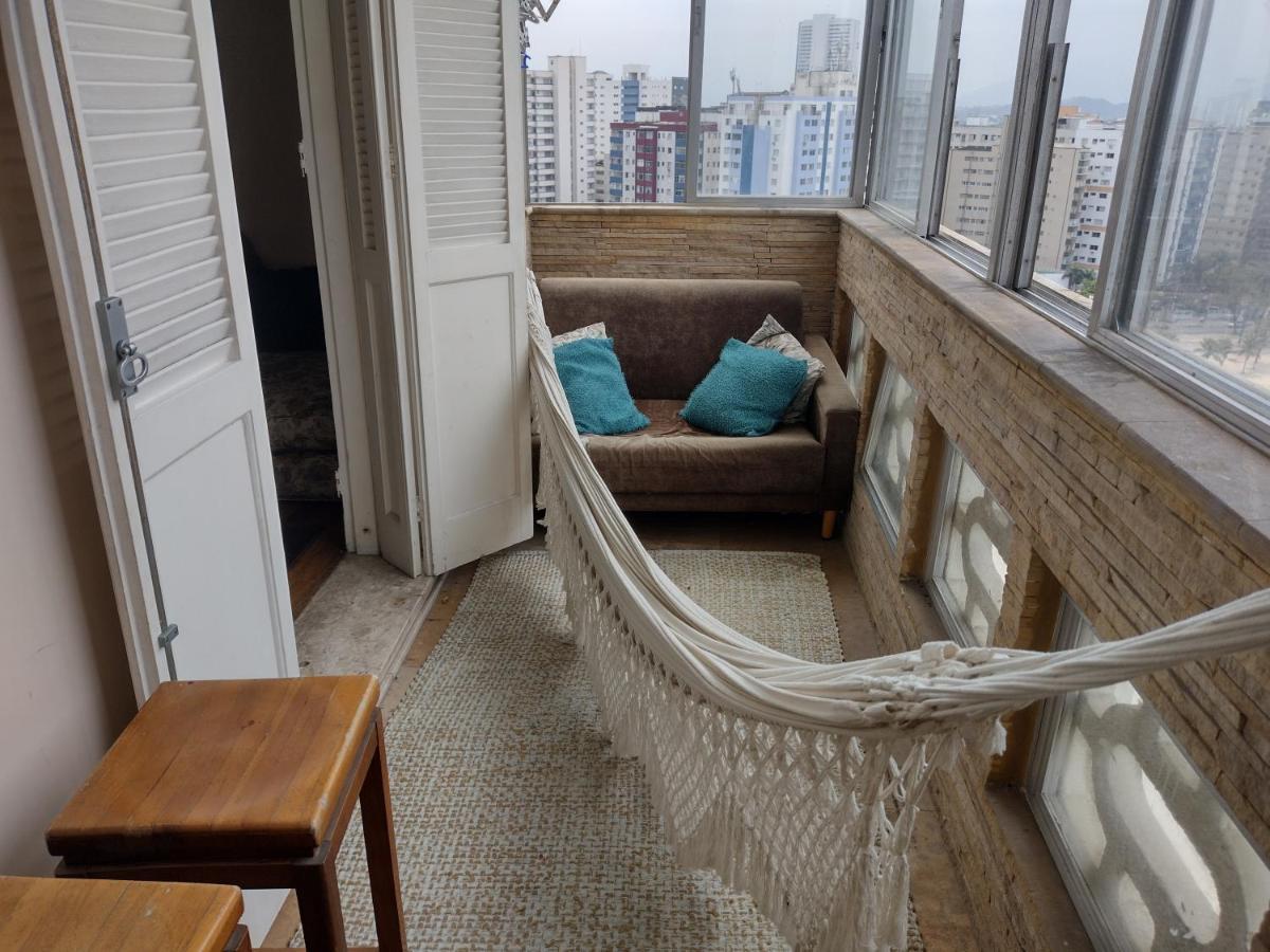 Apartamento Pe Na Areia São Vicente Exterior foto
